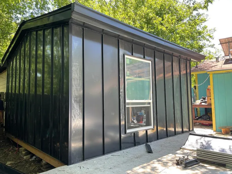 Black standing seam metal wall panels for Roof Inspection in Morristown